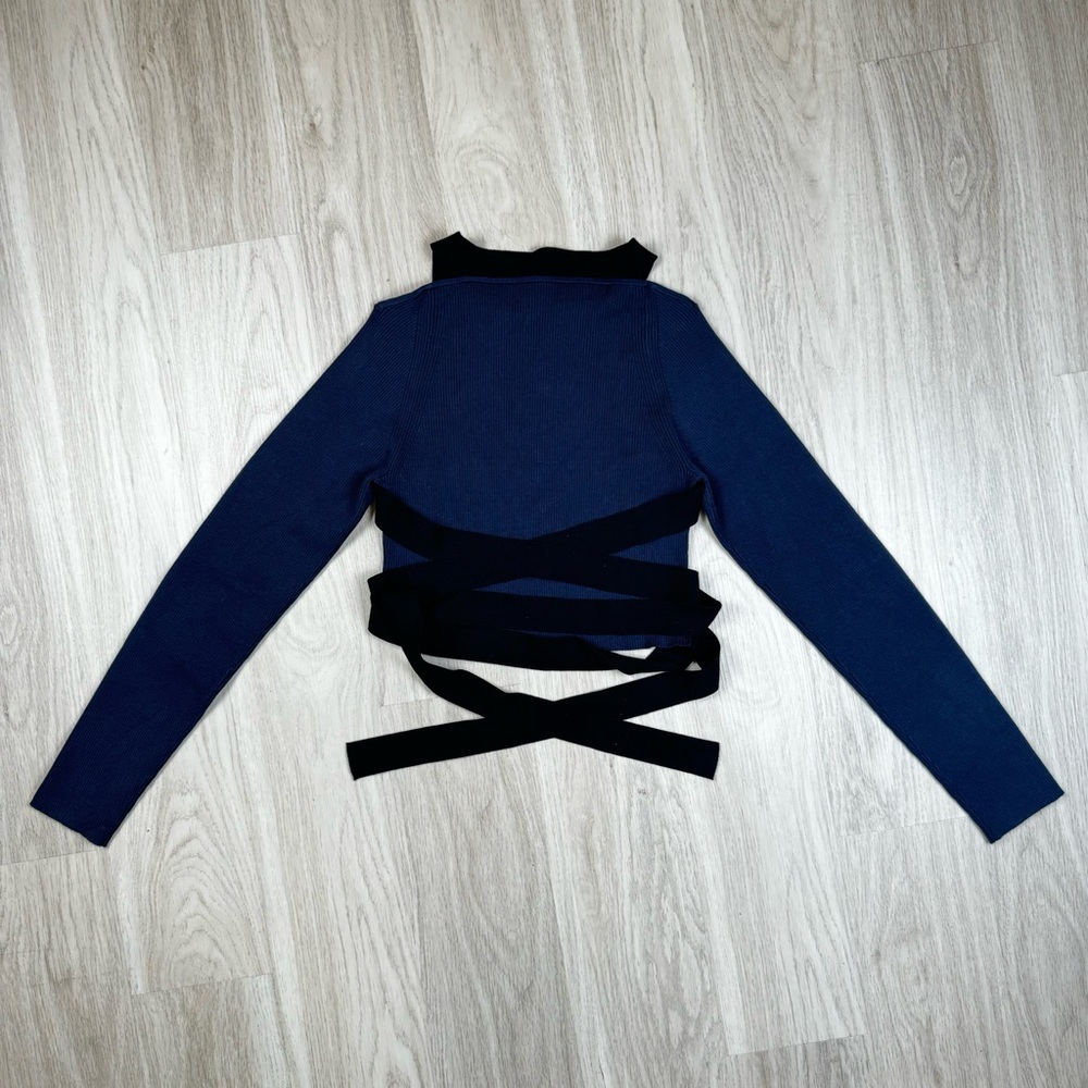 NWT💙Intermix Luel Studio💙Devon Cut-Out Rib Knit Top - Picture 8 of 14